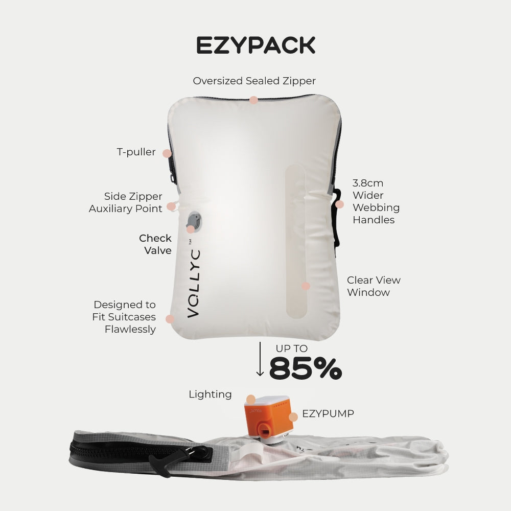 Kit de compressão a vácuo VOLLYC EZY PACK com EZYPUMP